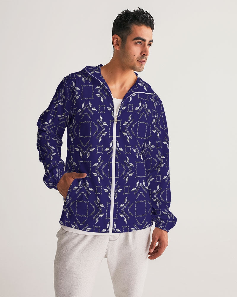 Streamz Blue Diamonds Men's Windbreaker