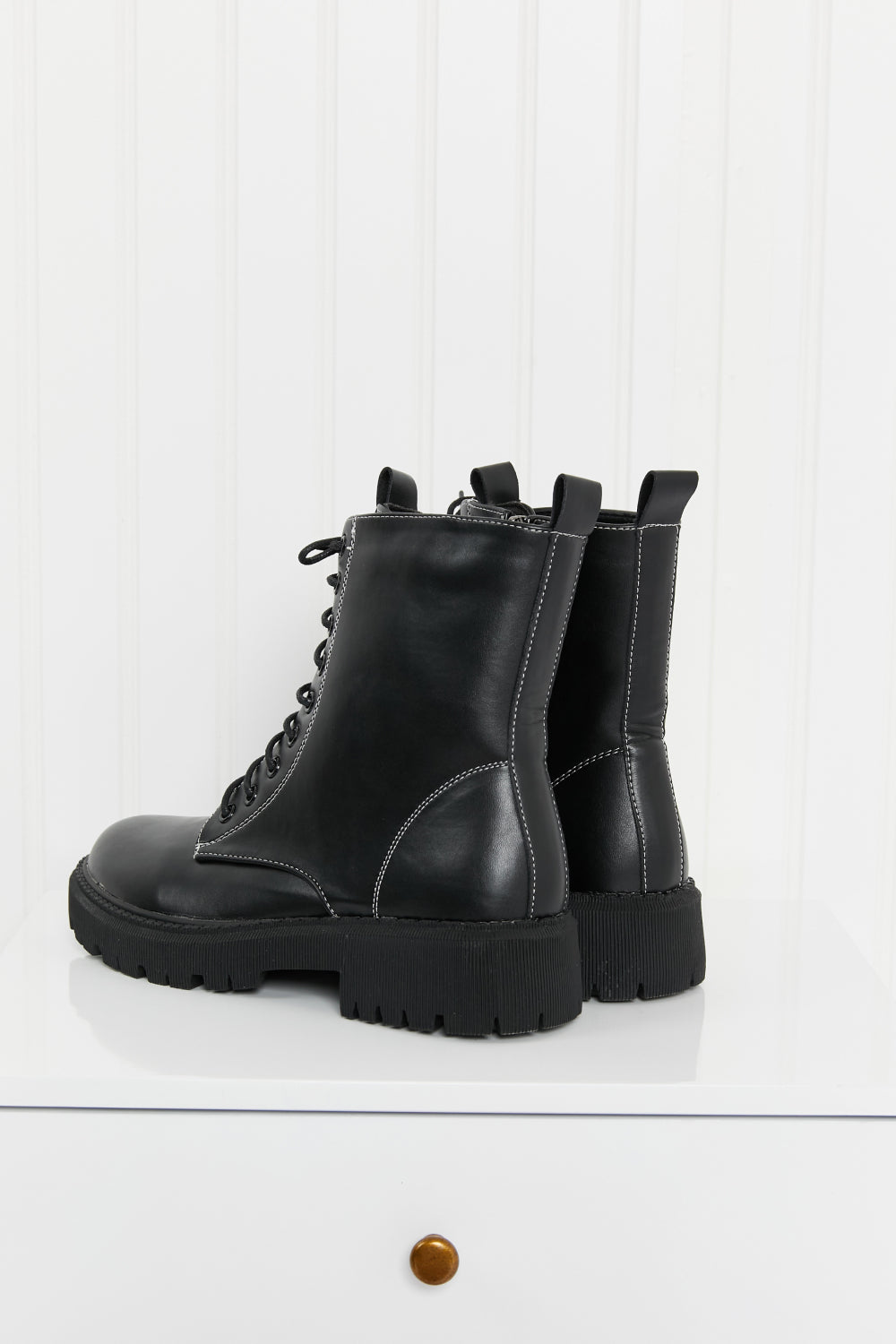 Weeboo Set the Mood Lug Sole Combat Booties