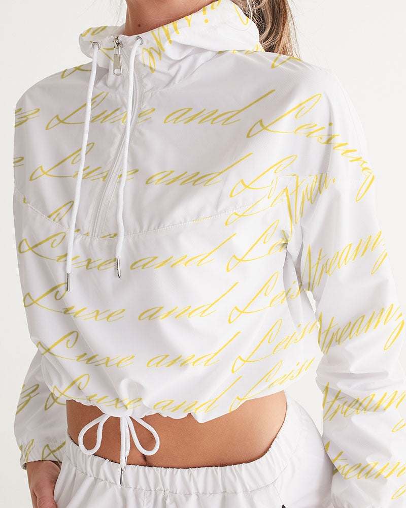 Streamz Gold Rush Women's Cropped Windbreaker