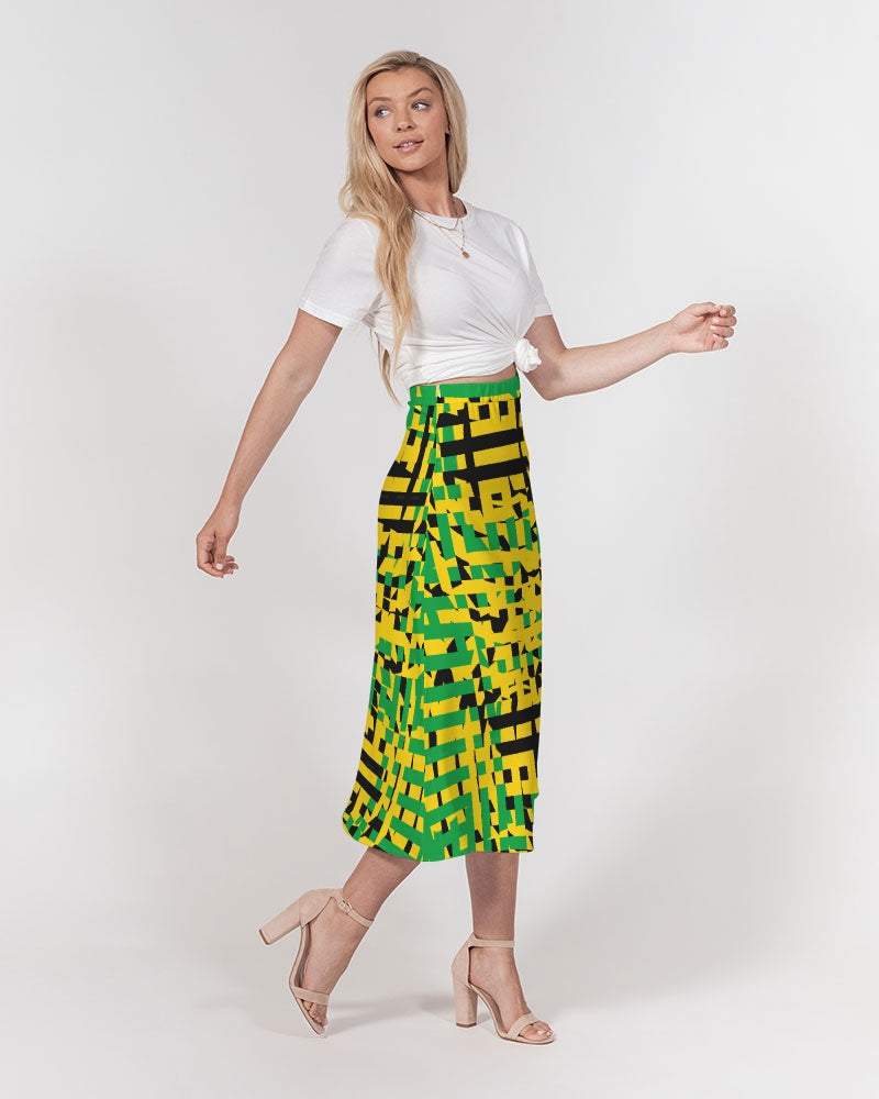 Streamz Island Love Women's A-Line Midi Skirt