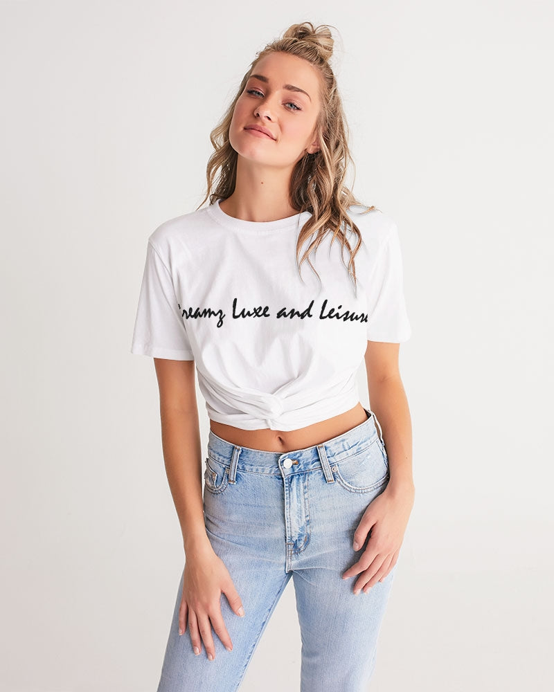 SLL Women's Twist-Front Cropped Tee