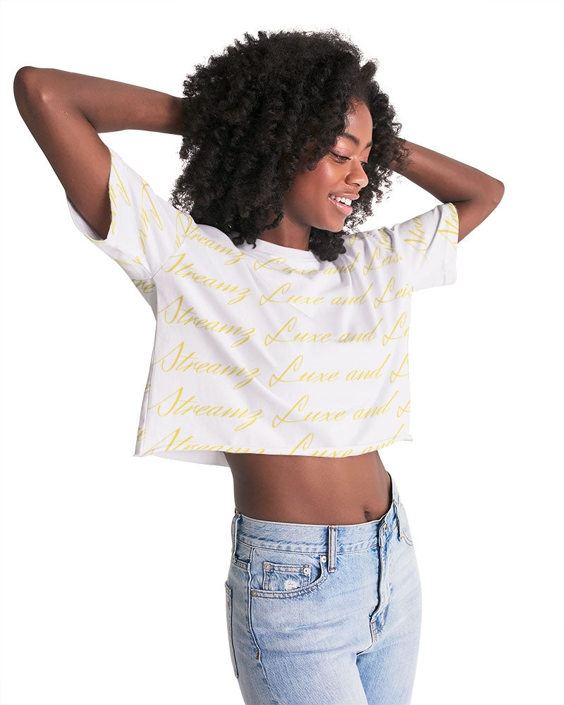 Streamz Gold Rush Women's Lounge Cropped Tee