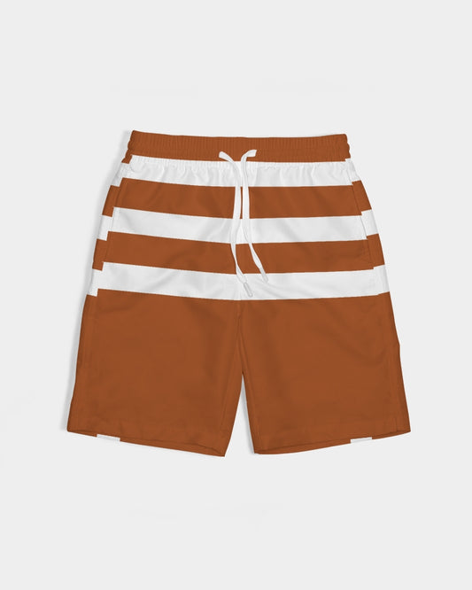 Streamz Brown Trusts & Deeds Boys Swim Trunk