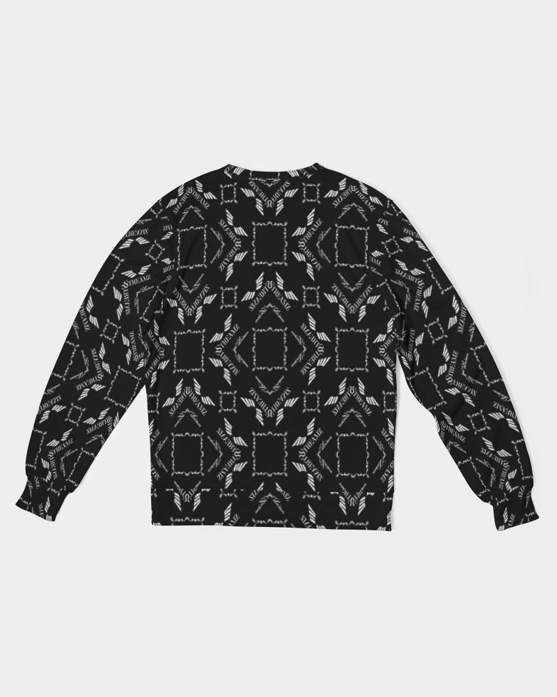 Streamz Black Diamonds Men's Classic French Terry Crewneck Pullover