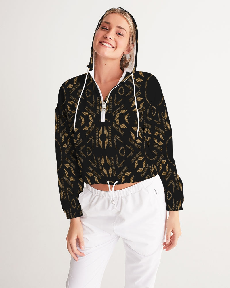 Streamz  Patterns of Expression Women's Cropped Windbreaker