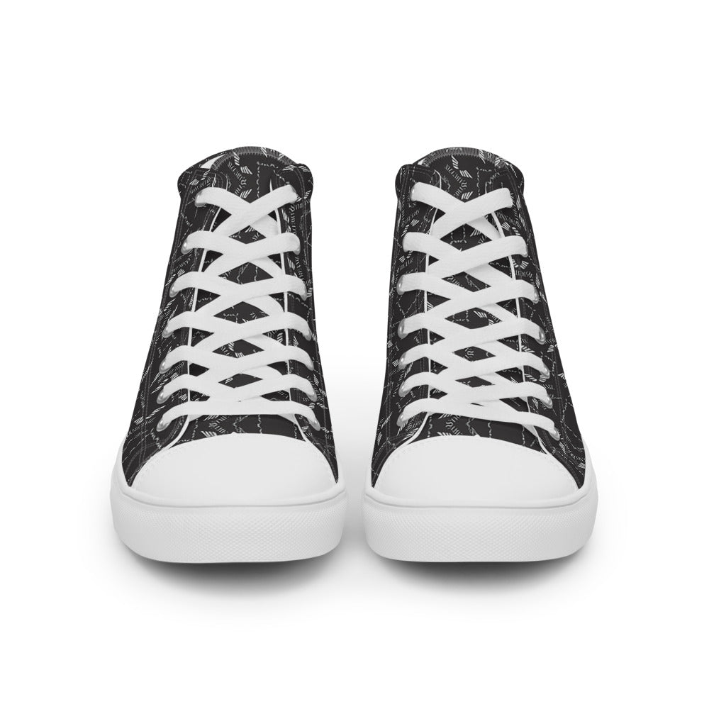 Streamz Grayscale Men’s high top canvas shoes