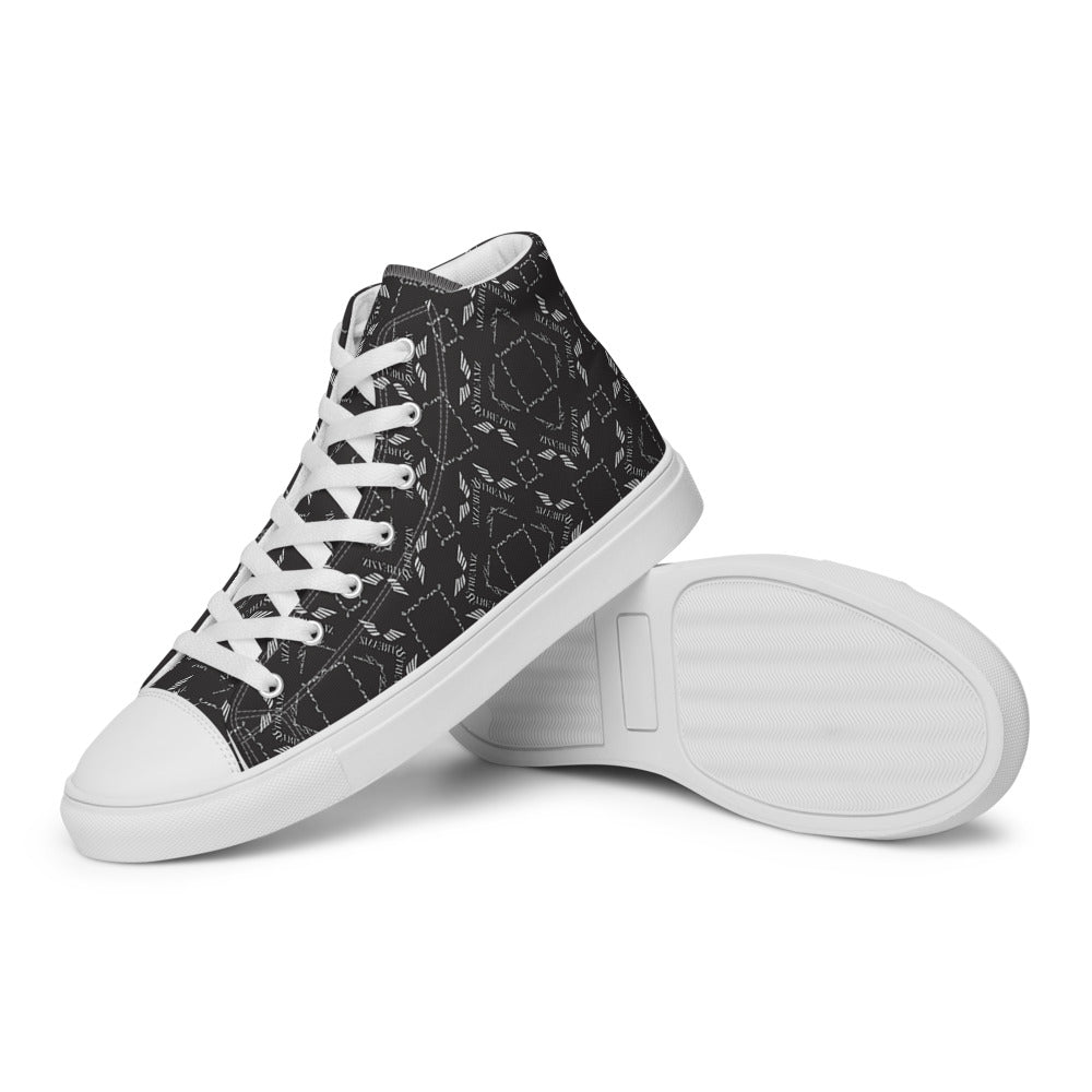 Streamz Grayscale Men’s high top canvas shoes