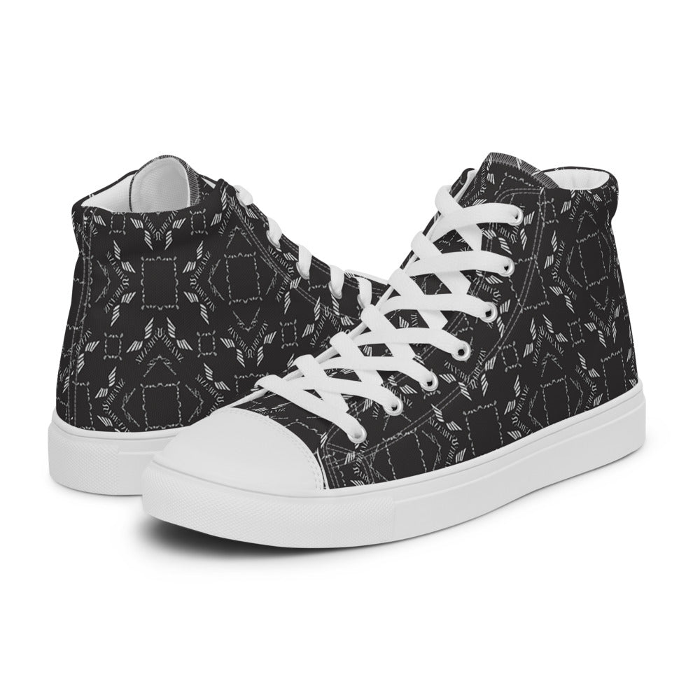 Streamz Grayscale Men’s high top canvas shoes