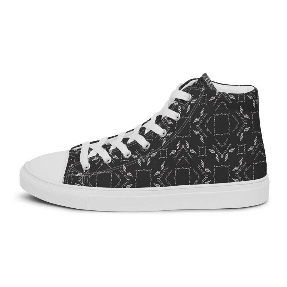 Streamz Grayscale Men’s high top canvas shoes