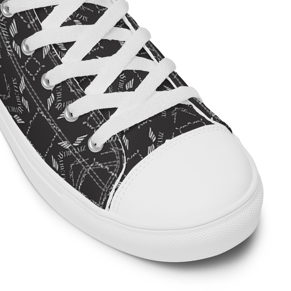 Streamz Grayscale Men’s high top canvas shoes