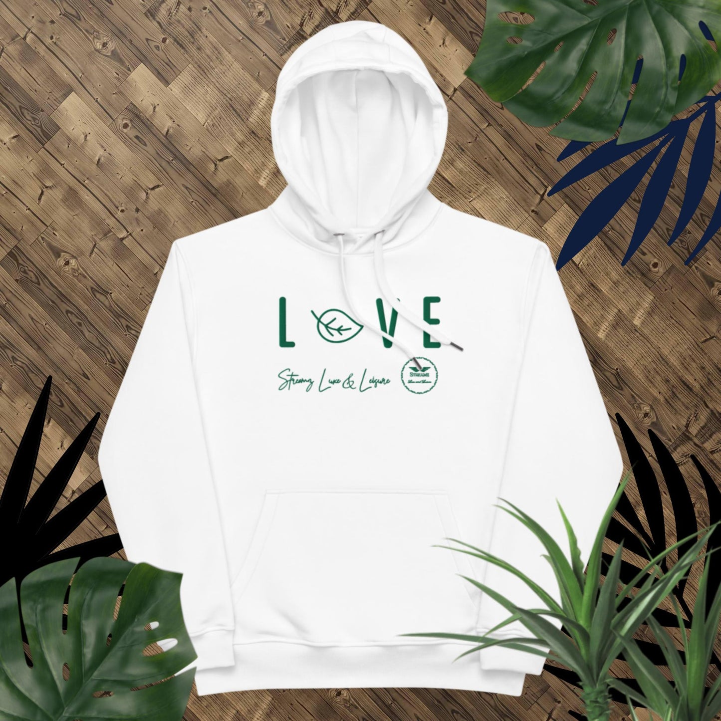 Mfresh Love Leaf Premium eco hoodie